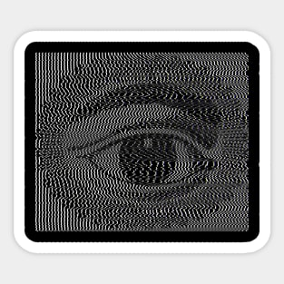 Vintage Psychedelic Eye Illustration Sticker